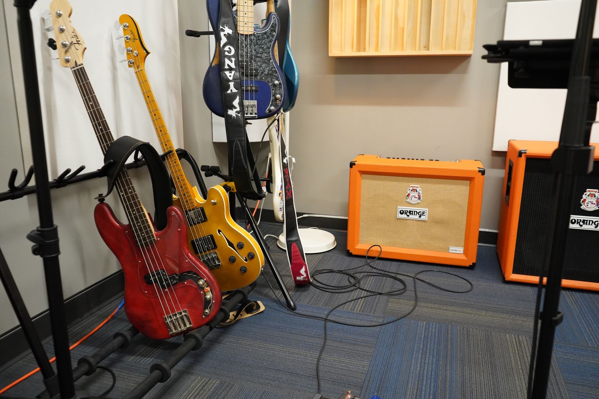 Recording studio interior for Brain Damage Studios